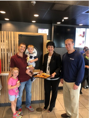 SSB Hibbing employees at a McDonalds.